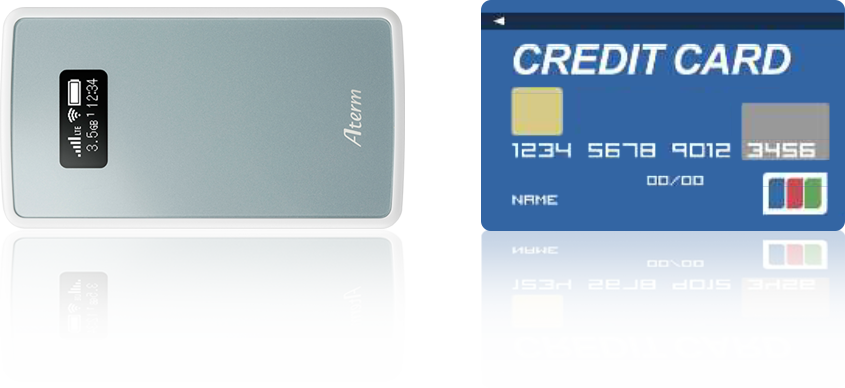 クレジットカードよりも小さい最小最軽量のコンパクトデザイン