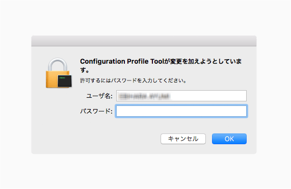 パスワードを入力する